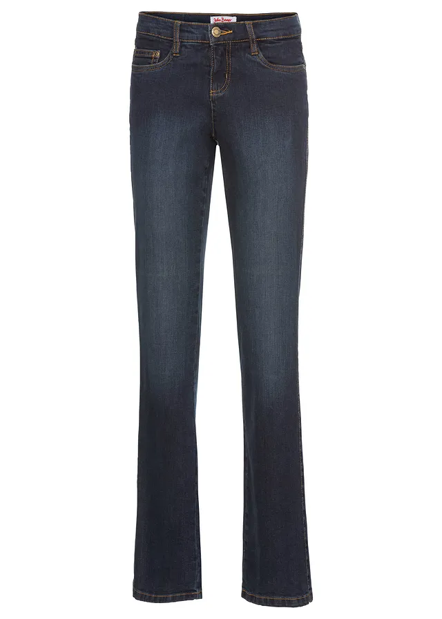 Blugi bootcut mid waist cu efect modelator