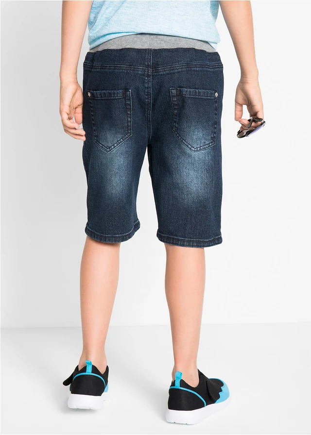 Stretch jeans bermuda, regular fit • donkerblauw denim • product-page.page-title-suffix