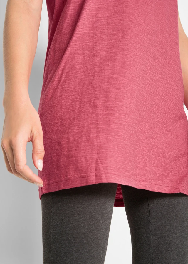T-shirt long 100% coton • framboise fumé • product-page.page-title-suffix
