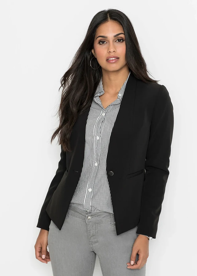 Blazer, Kleur: zwart