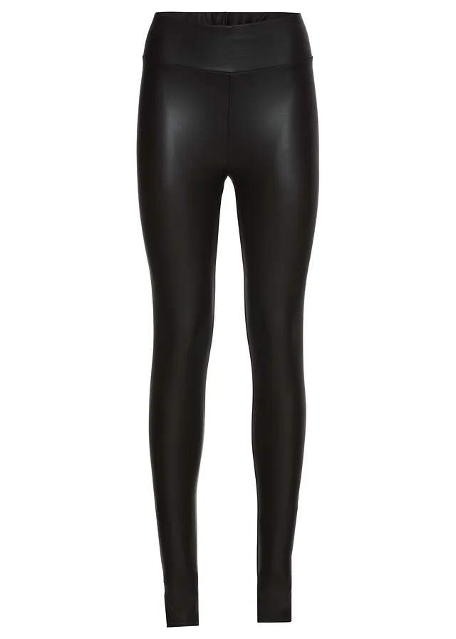 Koženkové legíny s povlakom