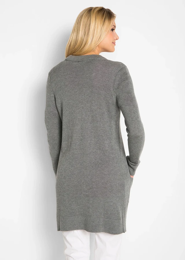 Lang vest, lange mouw • grijs gemêleerd • product-page.page-title-suffix