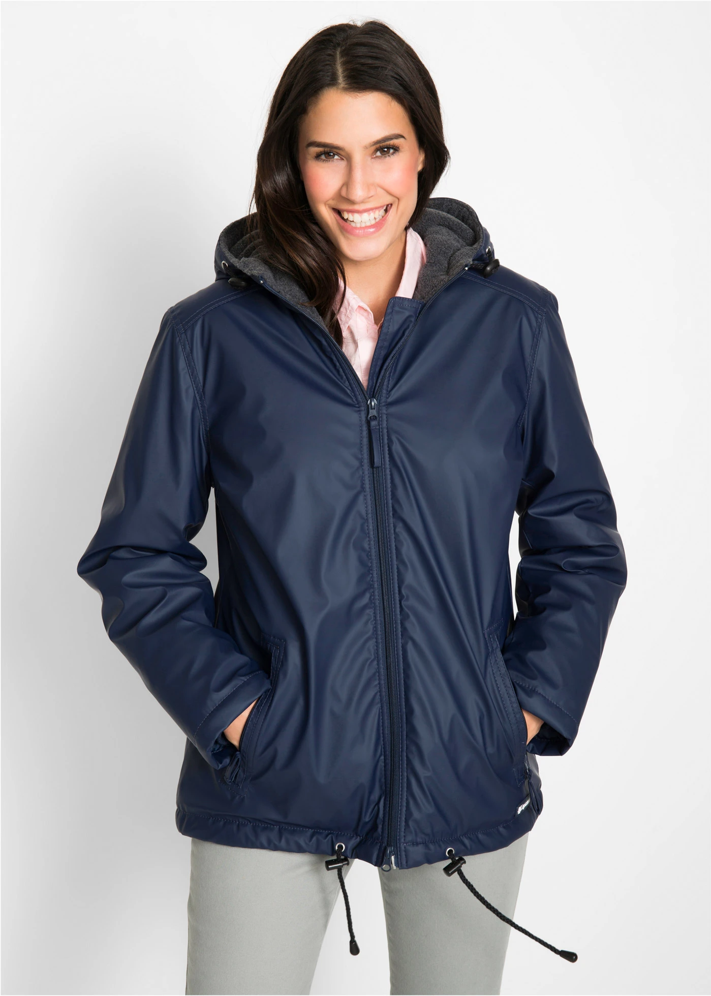 Veste mi-saison légèrement rembourrée • bleu foncé • Boutique bonprix