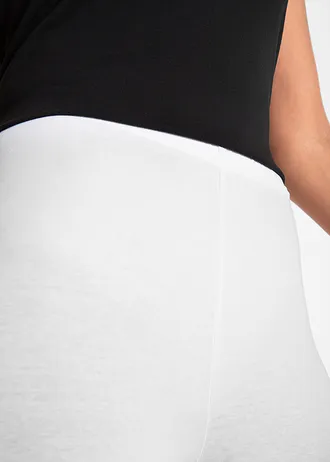 Lot de 2 leggings corsaire • blanc/noir • Boutique bonprix