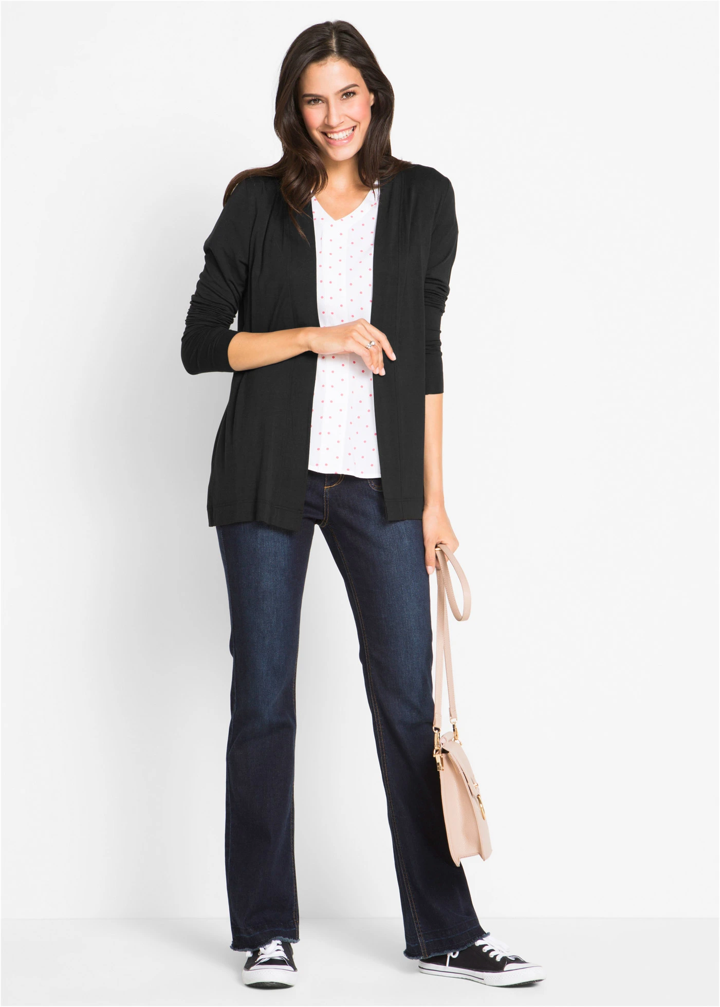 Shirtvest in een zachte viscosemix • zwart • bonprix online shop