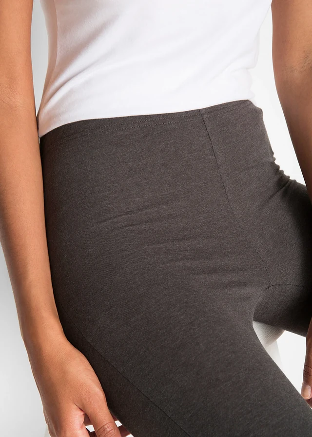 Lot de 2 leggings corsaire • anthracite chiné+noir • product-page.page-title-suffix