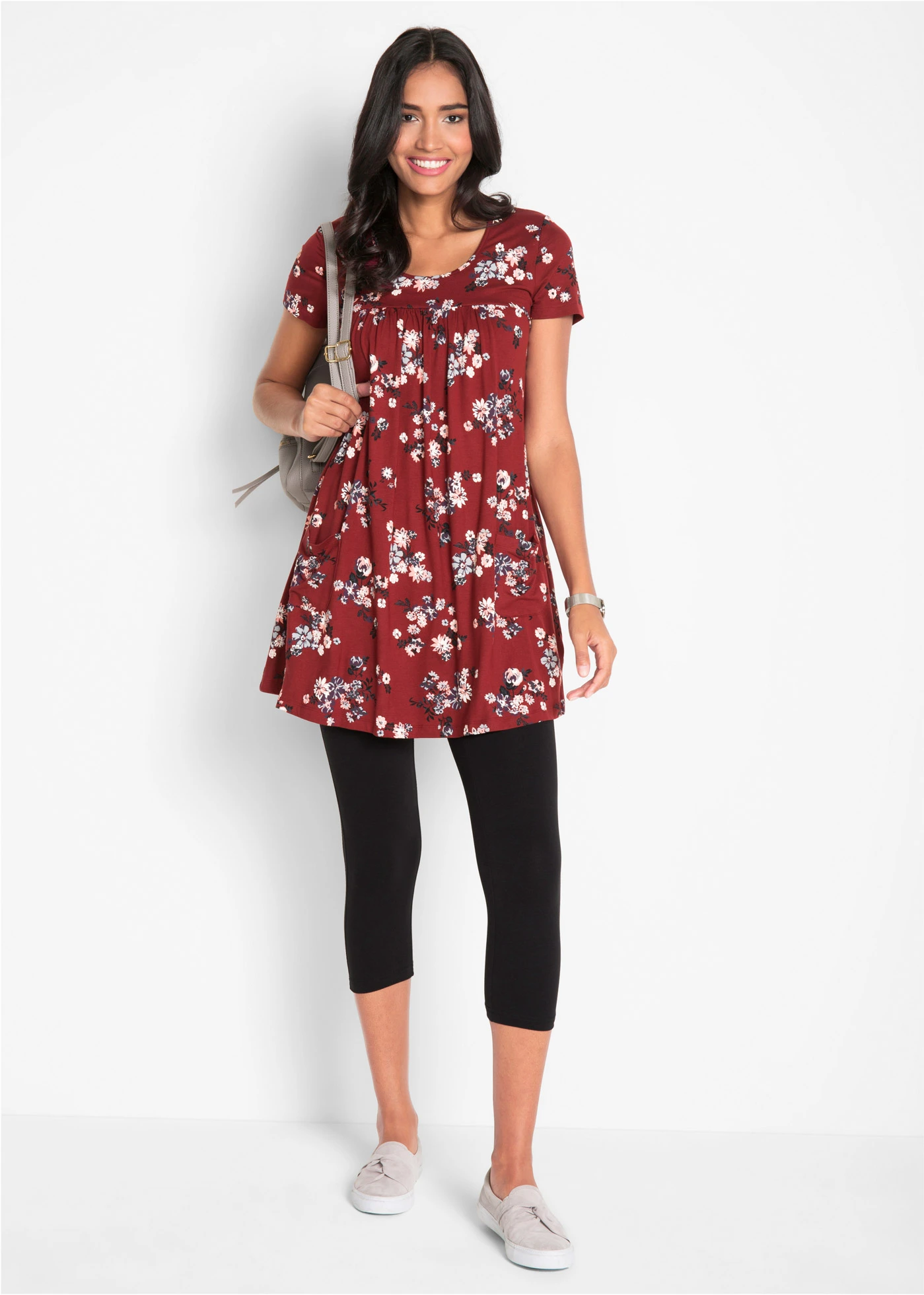 Slim fit capri legging (set van 2) • zwart • bonprix online shop