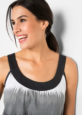 Ruha+capri legging (2-részes szett) • fekete-grafikai mintás • bonprix áruház