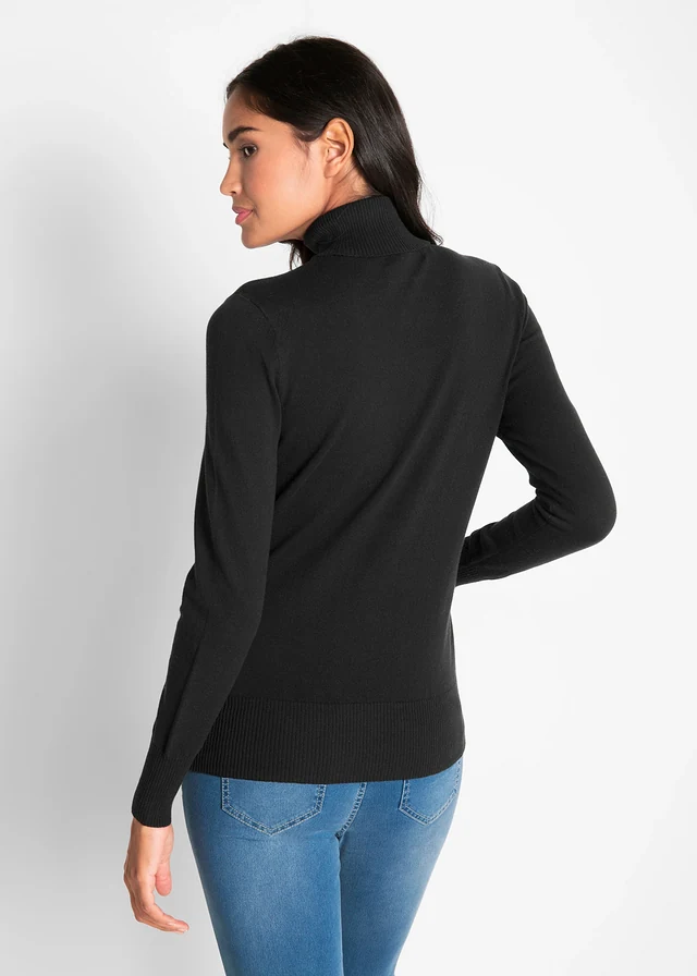 Fijngebreide coltrui • zwart • product-page.page-title-suffix