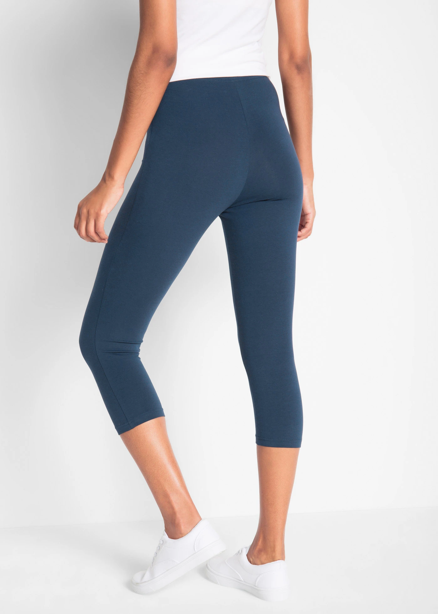 Slim fit capri legging (set van 2) • donkerblauw+zwart • bonprix online shop