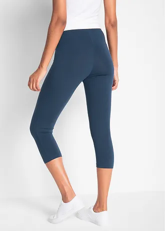 Lot de 2 leggings corsaire • bleu foncé + noir • Boutique bonprix