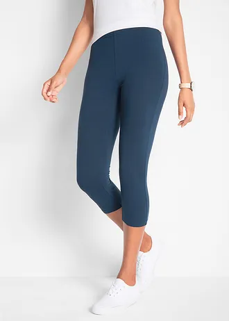 Slim fit capri legging (set van 2) • donkerblauw+zwart • bonprix online shop
