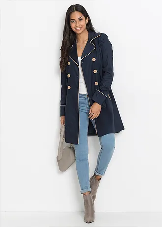 Trenchcoat, Kleur: donkerblauw