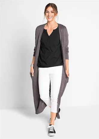 Katoenen shirt, korte mouw, Kleur: zwart