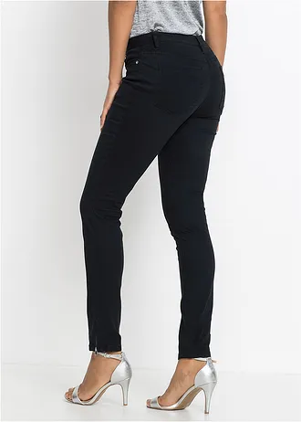 Zkrácené Skinny džíny, Mid Waist • černá • bonprix obchod