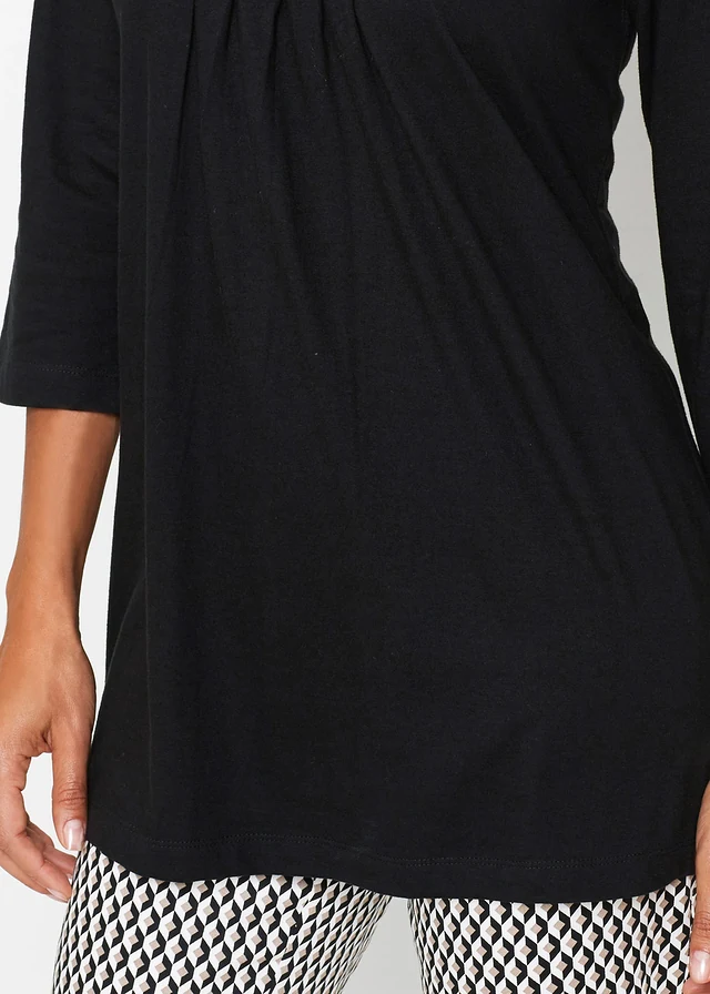 T-shirt long 100% coton • noir • product-page.page-title-suffix