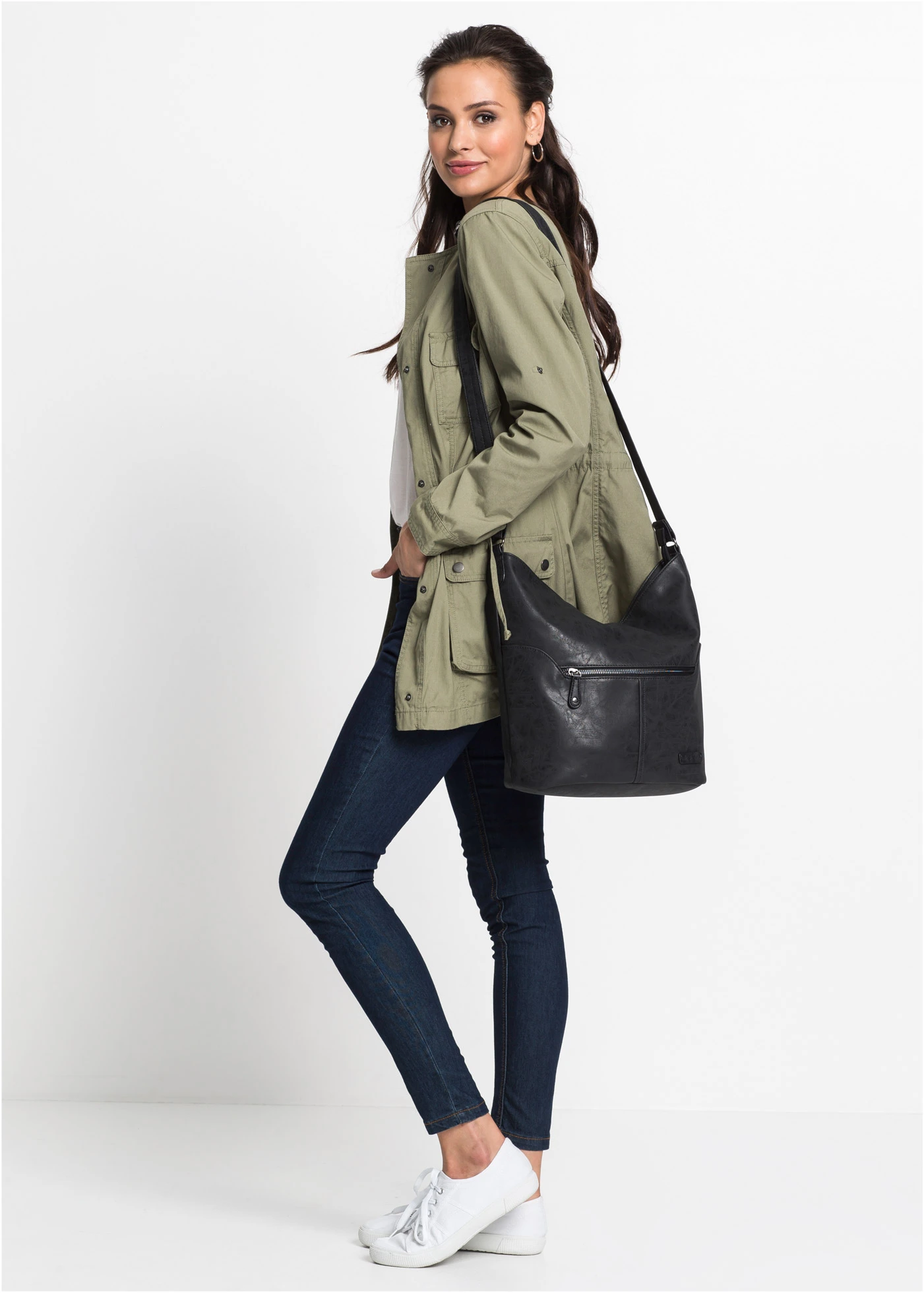 Poșetă cu baretă detașabilă • negru • magazin bonprix