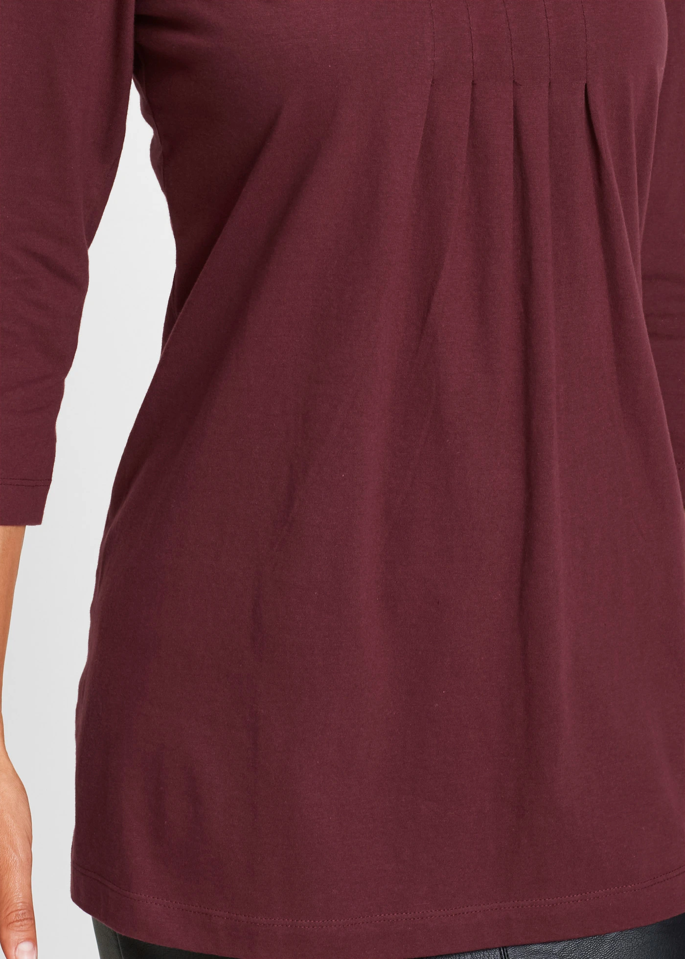 Longshirt van puur katoen • esdoornrood • bonprix online shop