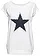 Tričko s natištěnou hvězdou, barva: bílá s potiskem