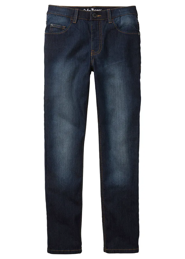 Blugi slim fit cu talie ajustabilă, drepți