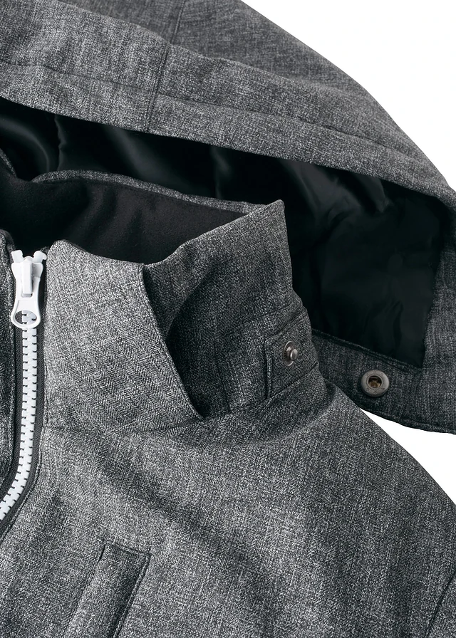 Gevoerde jongens winterjas • grijs gemêleerd-zwart • product-page.page-title-suffix