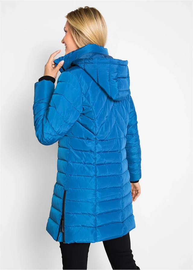 Lange, gewatteerde jas • azuurblauw • product-page.page-title-suffix