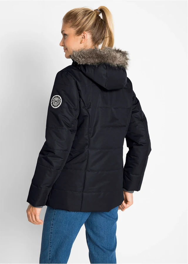 Veste d’hiver style 2 en 1, Couleur: noir
