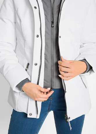 Zimní bunda se vzhledem 2 v 1 • přírodní bílá • bonprix obchod