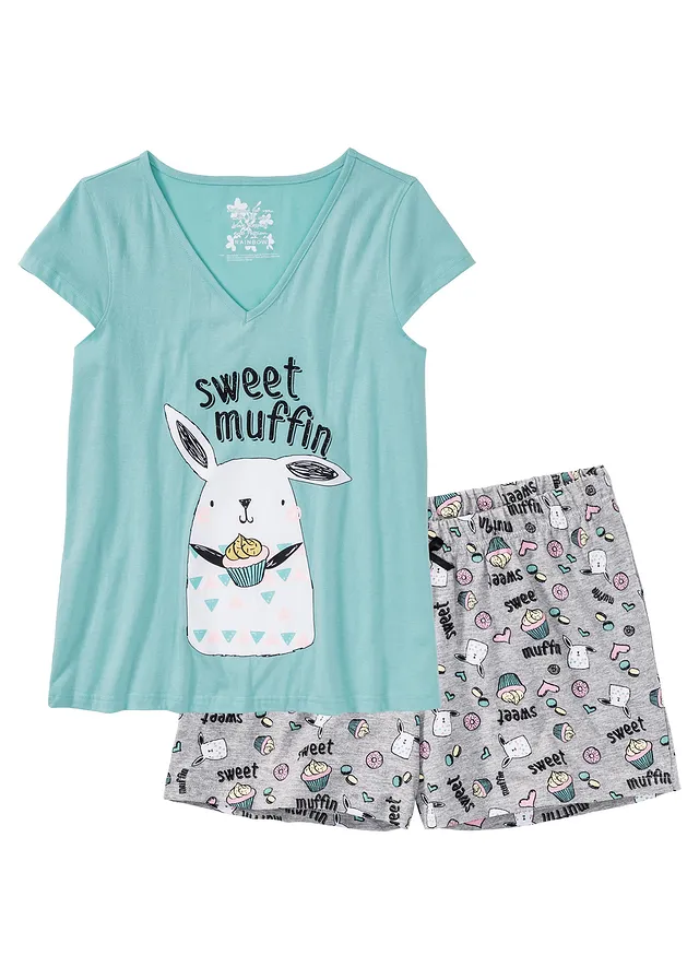 Pijama cu pantaloni scurți