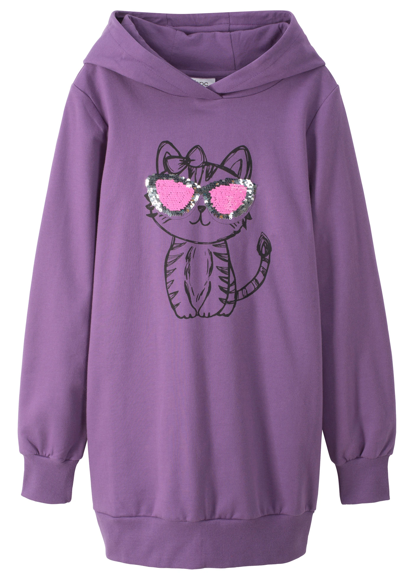 Robe sweat oversize 100% coton • ultraviolet • Boutique bonprix