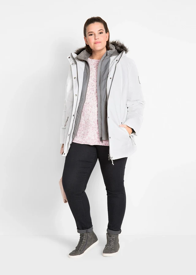 Veste d’hiver style 2 en 1, Couleur: écru