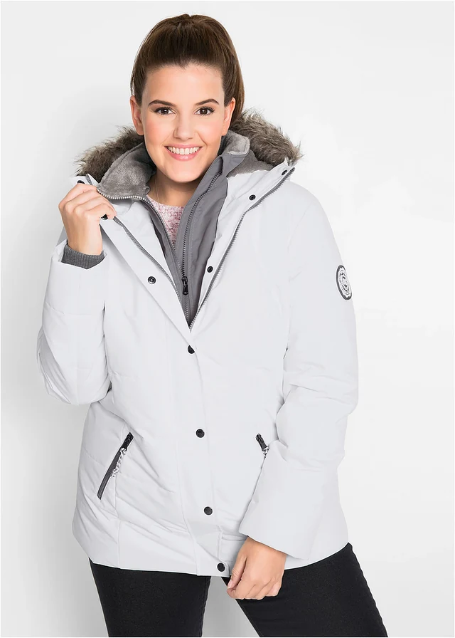 Veste d’hiver style 2 en 1, Couleur: écru