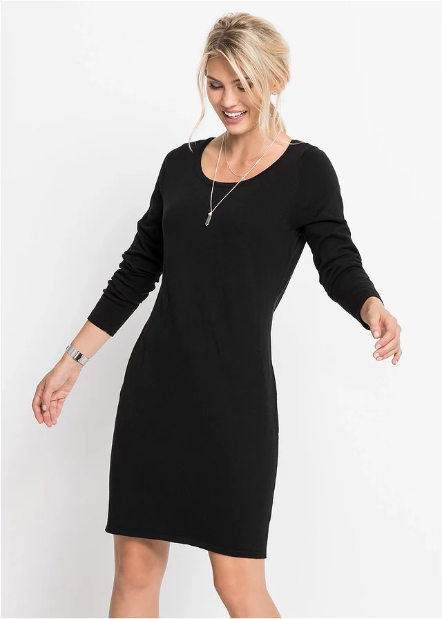 Robe en maille • noir • product-page.page-title-suffix