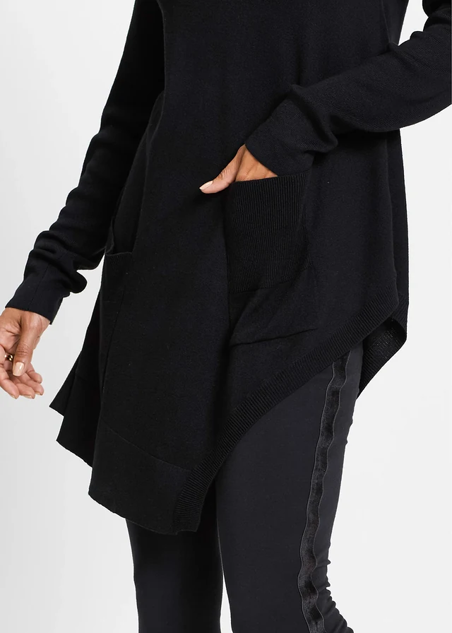 Pull long en viscose mélangée • noir • product-page.page-title-suffix