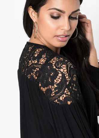 Tuniek van soepele viscose • zwart • bonprix online shop