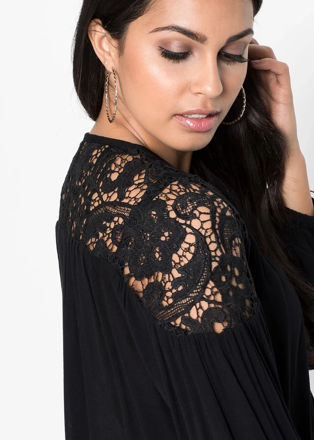 Tuniek van soepele viscose • zwart • product-page.page-title-suffix