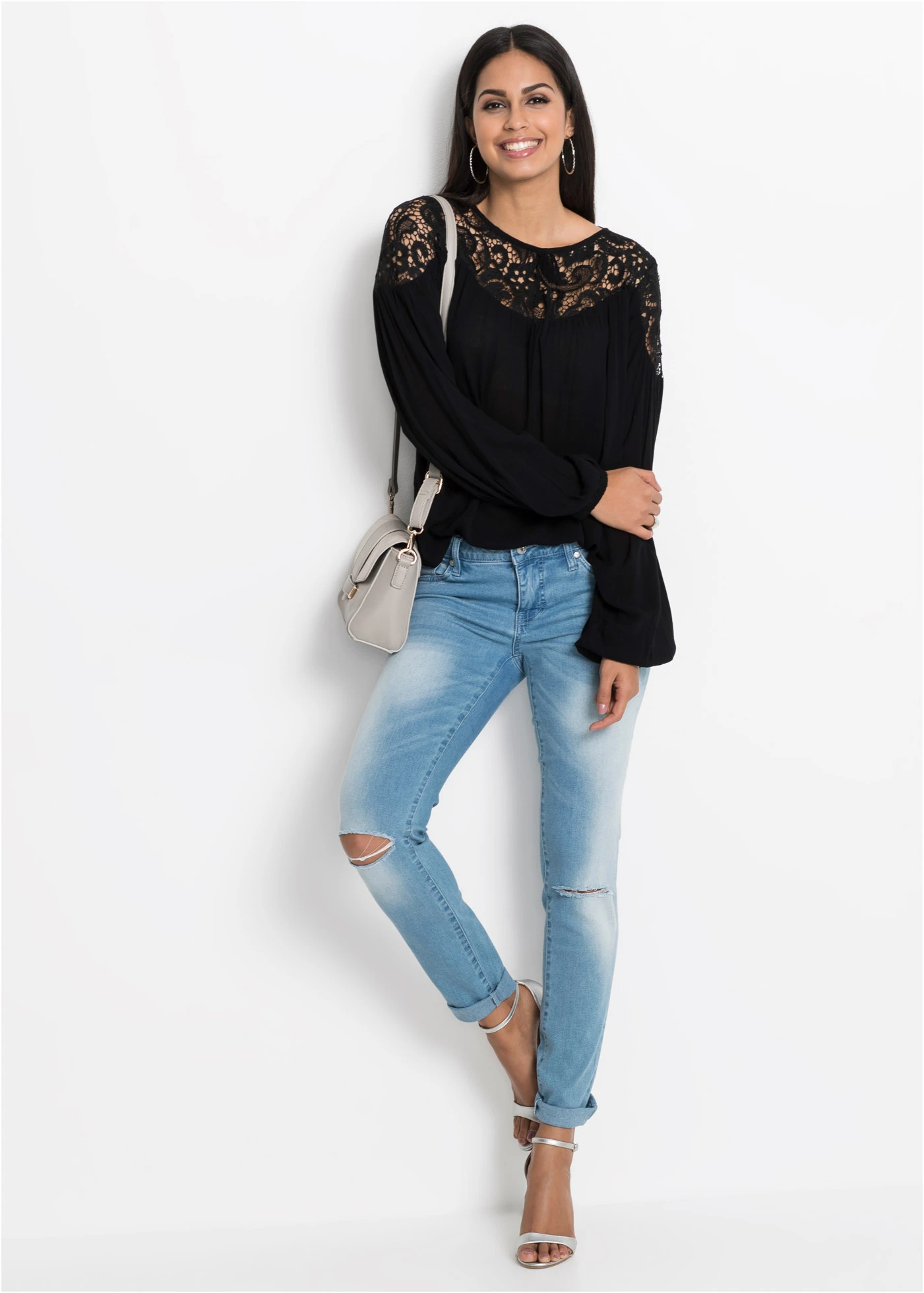 Tunique en viscose fluide • noir • Boutique bonprix