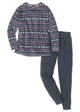 Costum casă din fleece • bleumarin intens • magazin bonprix