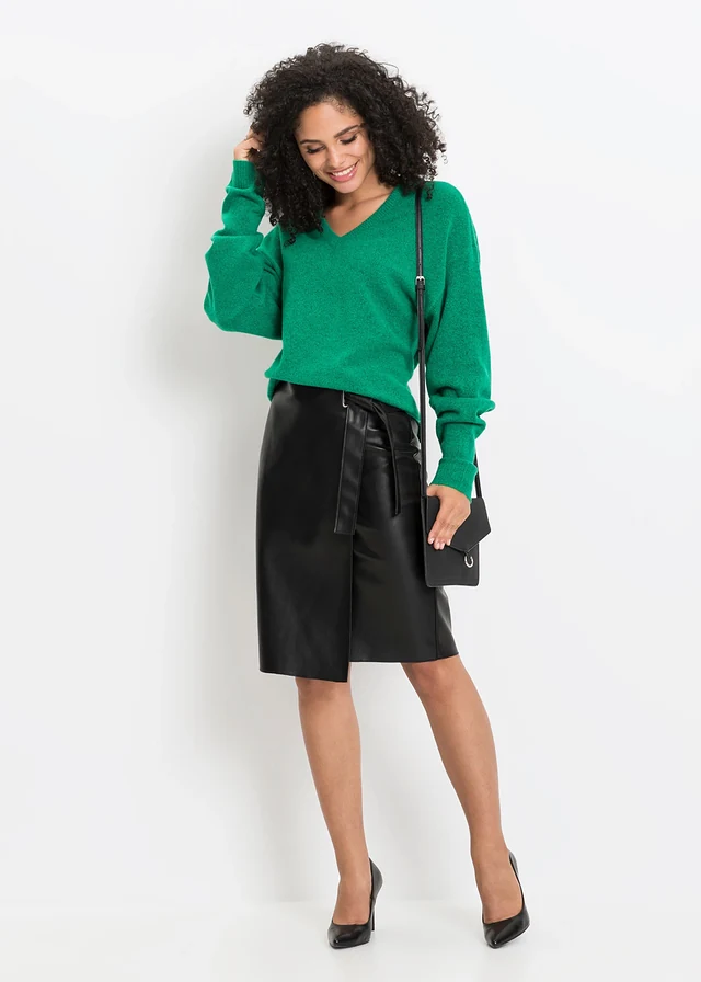 Gebreide oversized trui • mintgroen gemêleerd • product-page.page-title-suffix