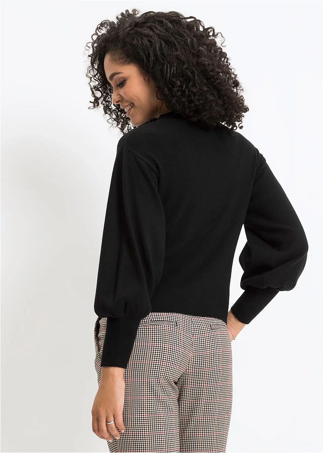 Pull oversize en viscose majoritaire • noir • product-page.page-title-suffix