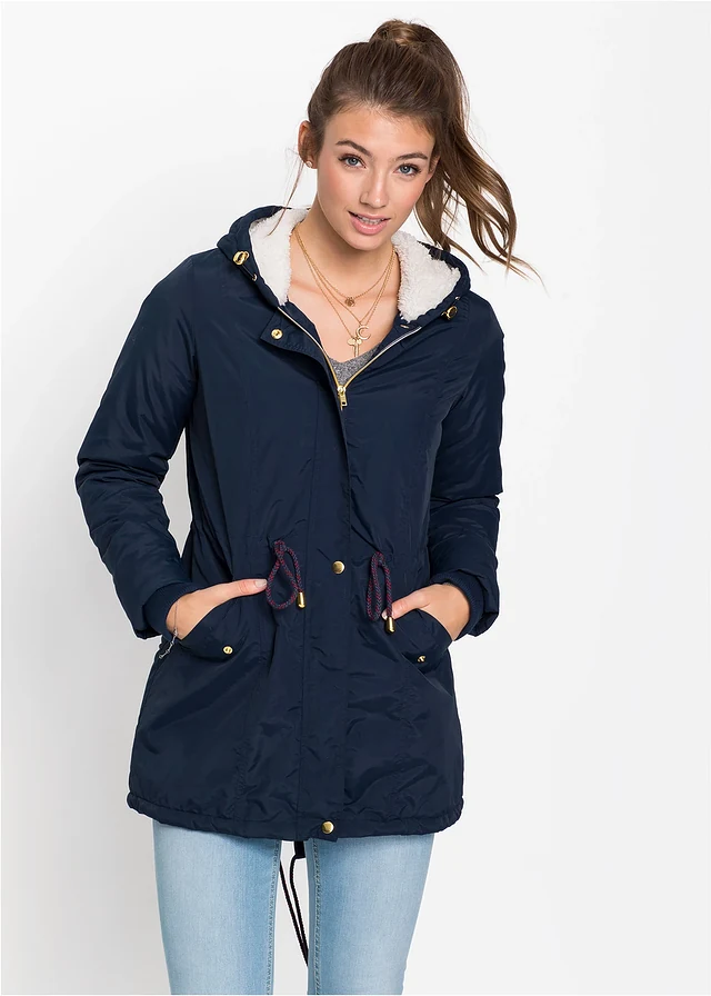 Parka avec polaire peluche • bleu foncé • product-page.page-title-suffix