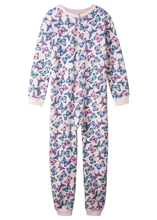 Meisjes pyjama onesie van biologisch katoen
