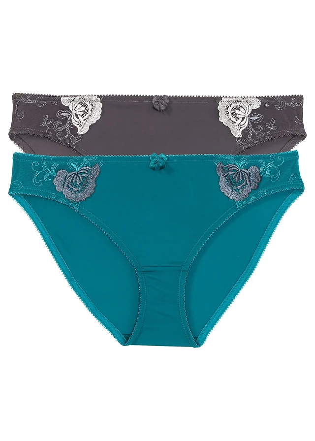 Slip met borduursel (set van 2)