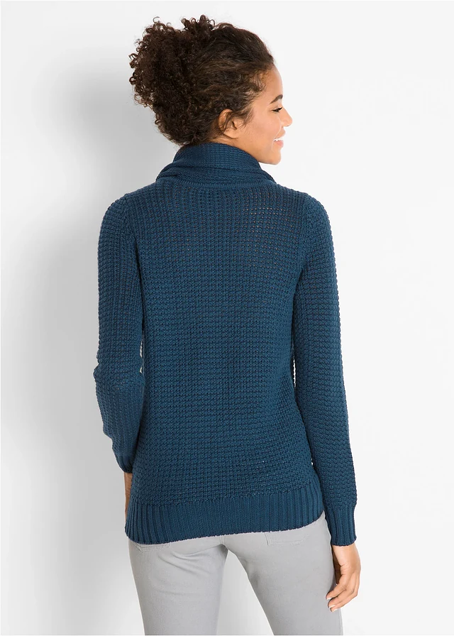 Pull à col roulé avec cordons • bleu foncé • product-page.page-title-suffix