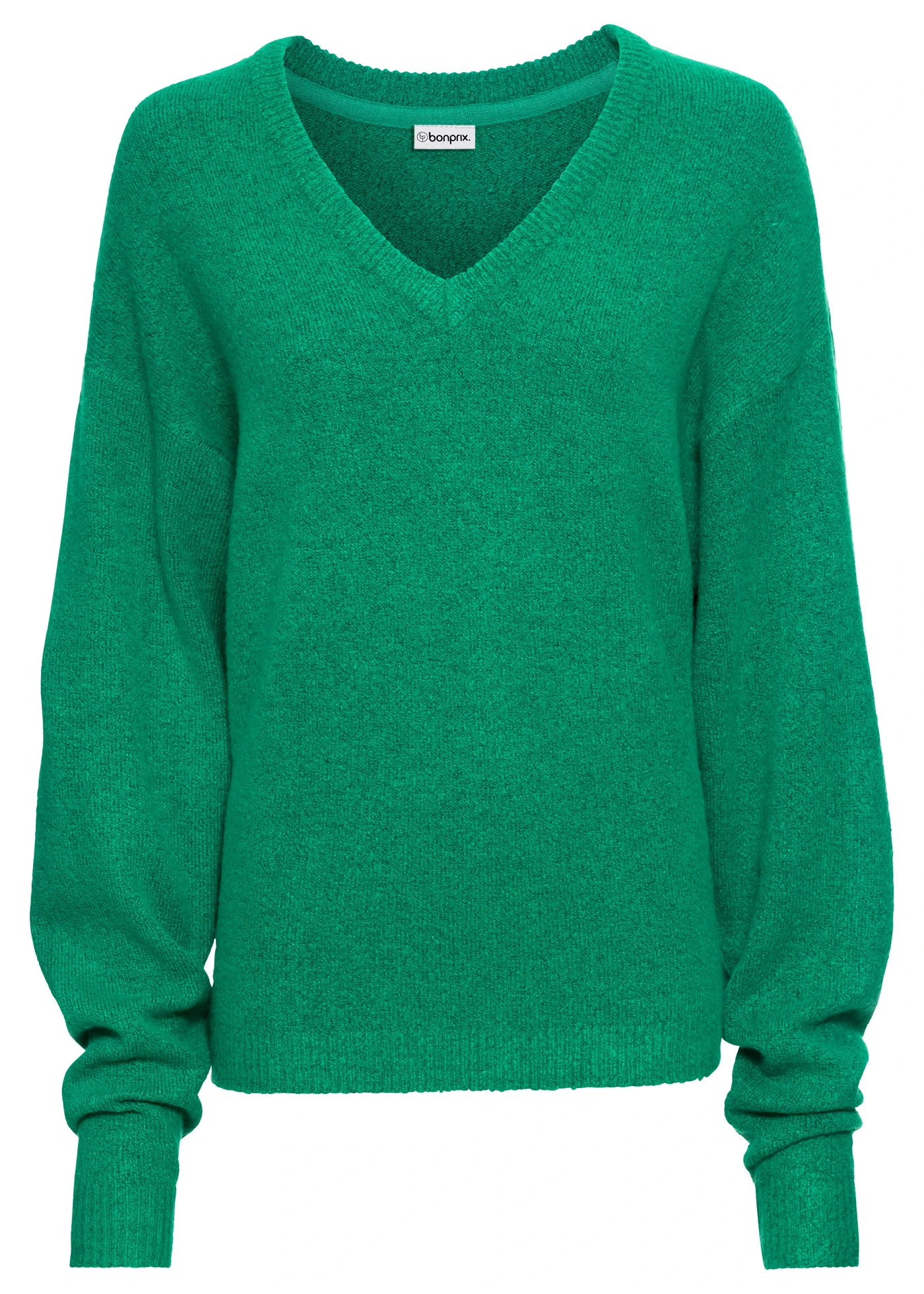 Pletený oversize svetr • mátově zelený melír • bonprix obchod