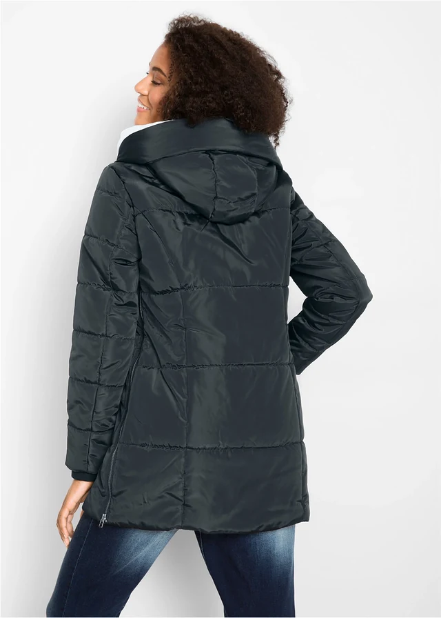 Veste avec capuche doublée, Couleur: noir