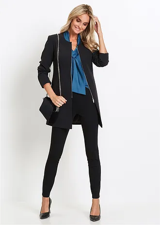 Lange blazer • zwart • bonprix online shop
