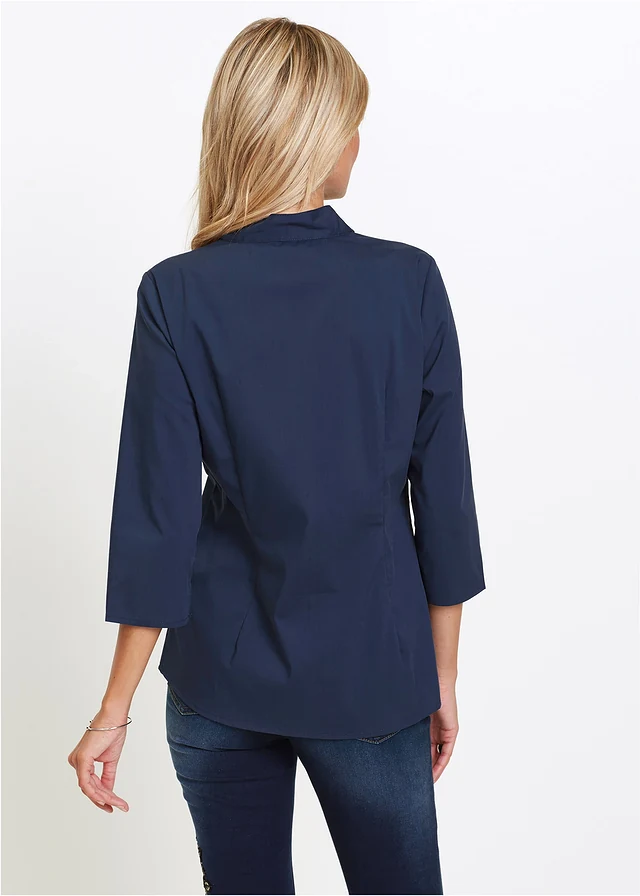 Belsira Belsira - Jersey Top - Blauw/Rood | Attitude Holland