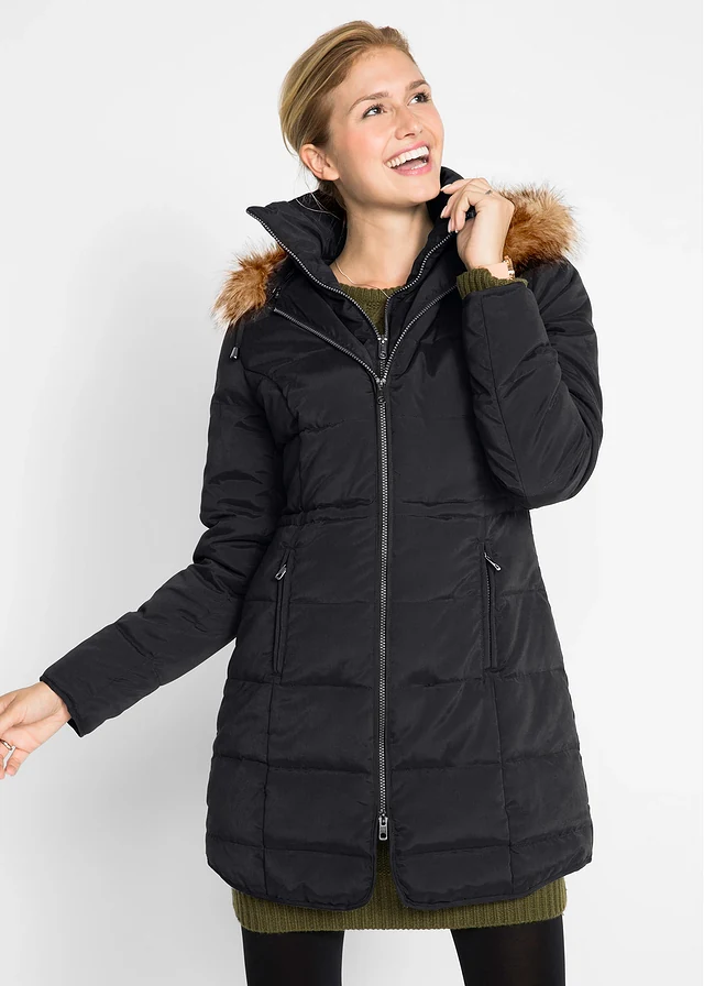 Veste matelassée à capuche, doublée • noir • product-page.page-title-suffix