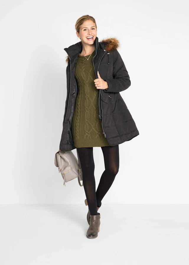 Veste matelassée à capuche, doublée • noir • product-page.page-title-suffix